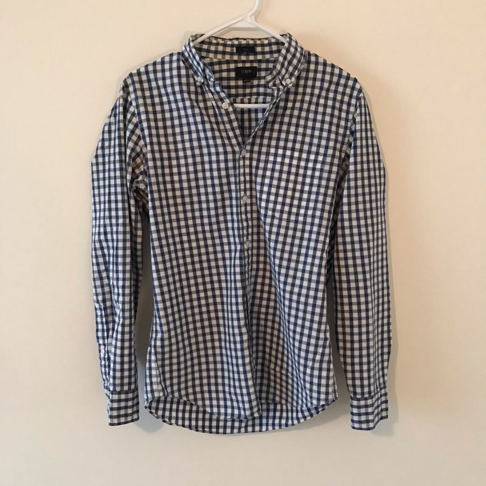Mens Slim Small J. Crew Button Down Shirt